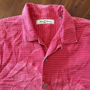 Tommy Bahama Red Striped Men's Shirt